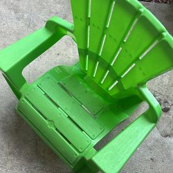Small green child chair