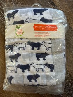 Yoga Sprout 2 Muslin Swaddle Blankets