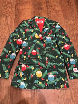 New without tag Opposuits boys Christmas festive blazer size M 8-10 