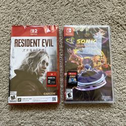 Nintendo Switch 2 Video Games Resident Evil Requiem Sonic Racing 