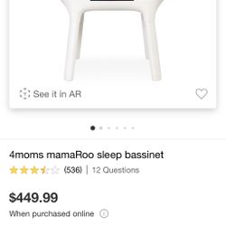 4moms MamaRoo Sleep Bassinet 