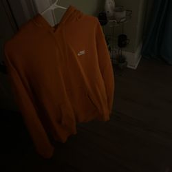 Orange Nike Hoodie 