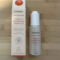 Sonage Vitality Nourishing Facial Oil Instant Radiance 1fl oz New In Box