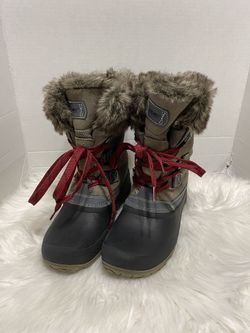 KHOMBU rain snow boots size 9