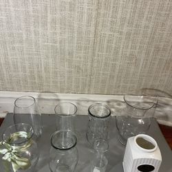 Urn Shape Clear Glass Vase (All for $10)