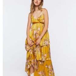 Forever 21 Yellow Maxi Dress 