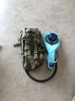 Camel back version type water pouch in tactical bag olive green bag!