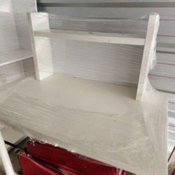 White Computer Make-up Desk