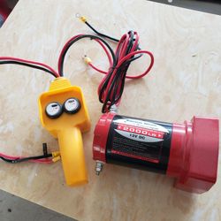Winche Motor Y Cables Only New