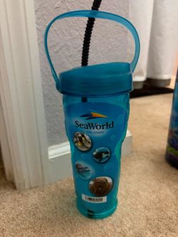 SeaWorld Orlando Souvenir Tumbler with Straw