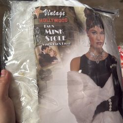 Faux Mink Stole - Costume 