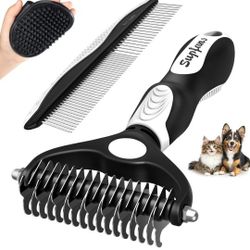 3PCS Dog Grooming Kit I Dog Brush for Shedding I Deshedding Dog Brush 