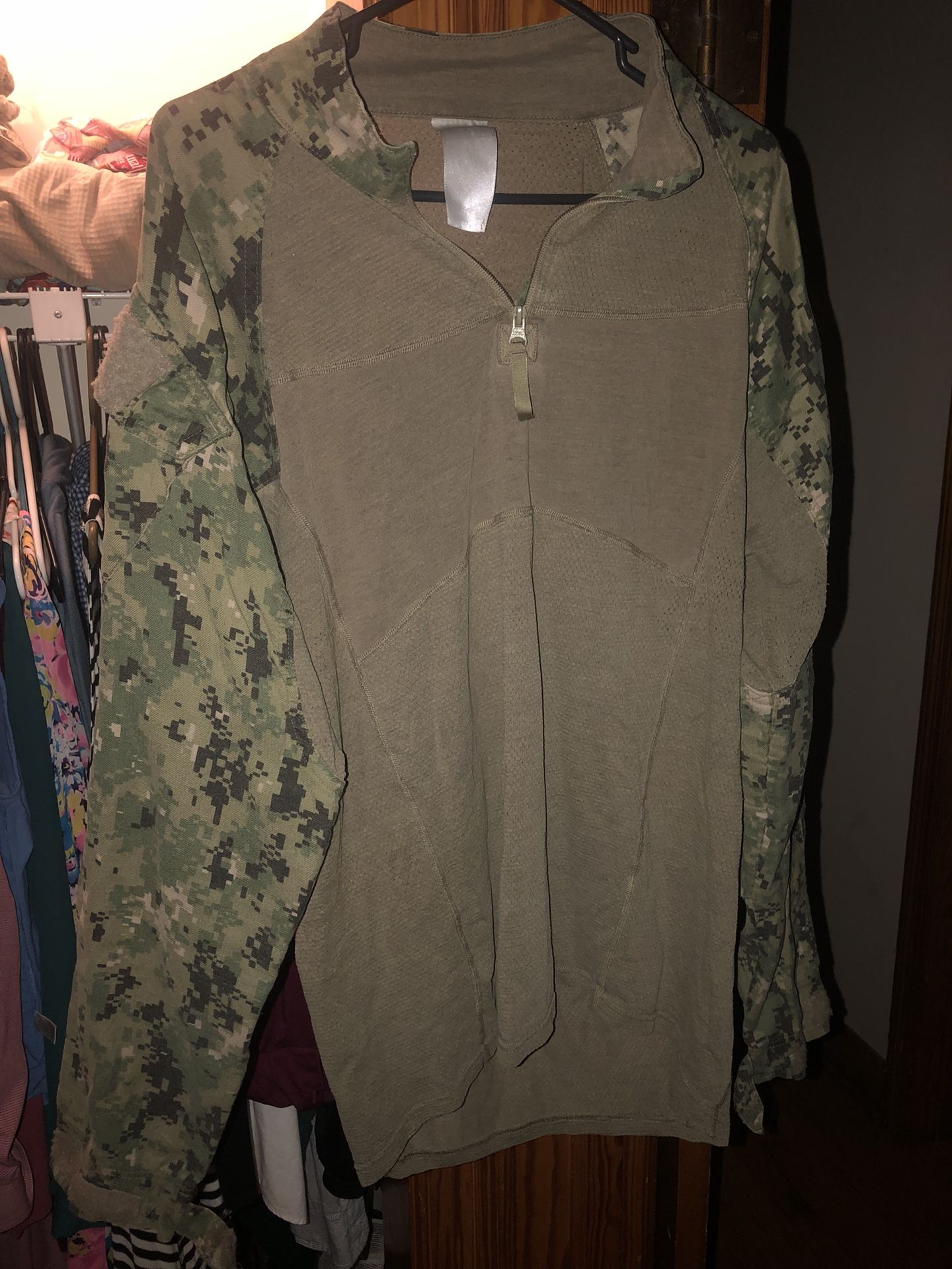 Navy Frog Top and Brown Parka Liner