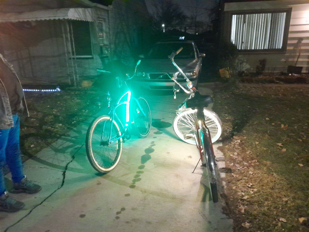 Bikes With Lights All Over