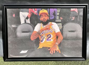 Nipsey Hussle Large Framed Textured Art