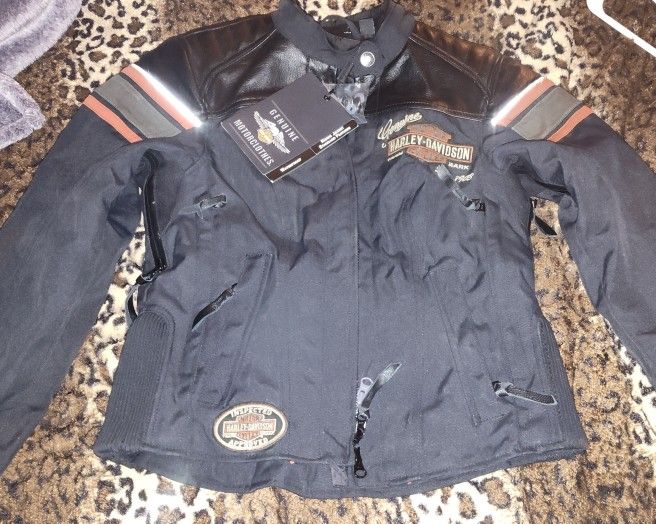 XS WOMENS LEATHER HARLEY DAVIDSON RIDING JACKET
