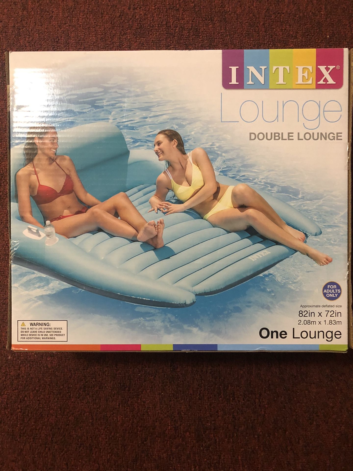 Intex double store float