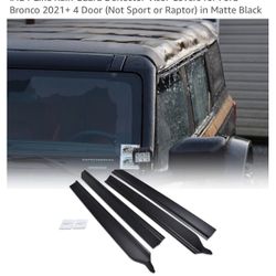IAG I-Line Rain Guard Deflector Visor Covers for Ford Bronco 2021+ 4 Door 