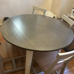 Table and 4 chairs