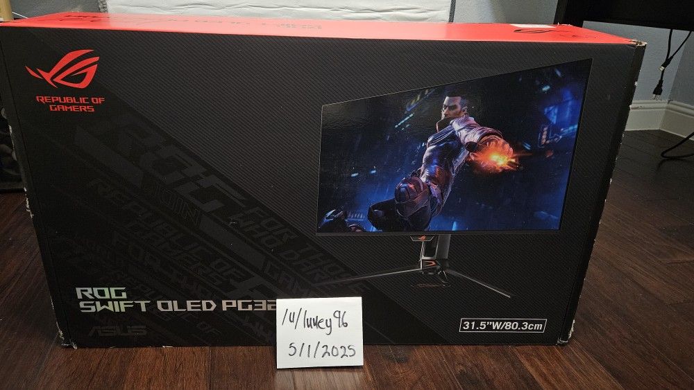 ASUS ROG Swift 32” 4K OLED Gaming Monitor PG32UCDM