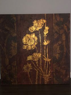 🌼 Large Decorative Floral Wall Art – 40" x 40"