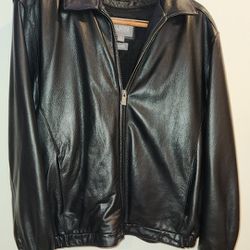 Mens Leather Jacket Insulated 