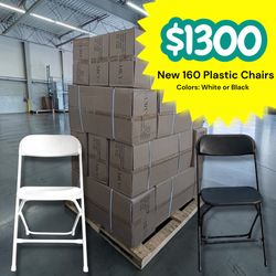 Brand New White/ Black Party Chairs Commercial Grade Direct Manufacture pallet of chairs MKY Products