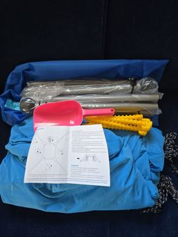Beach Canopy Tent Kit with Poles and Stakes
