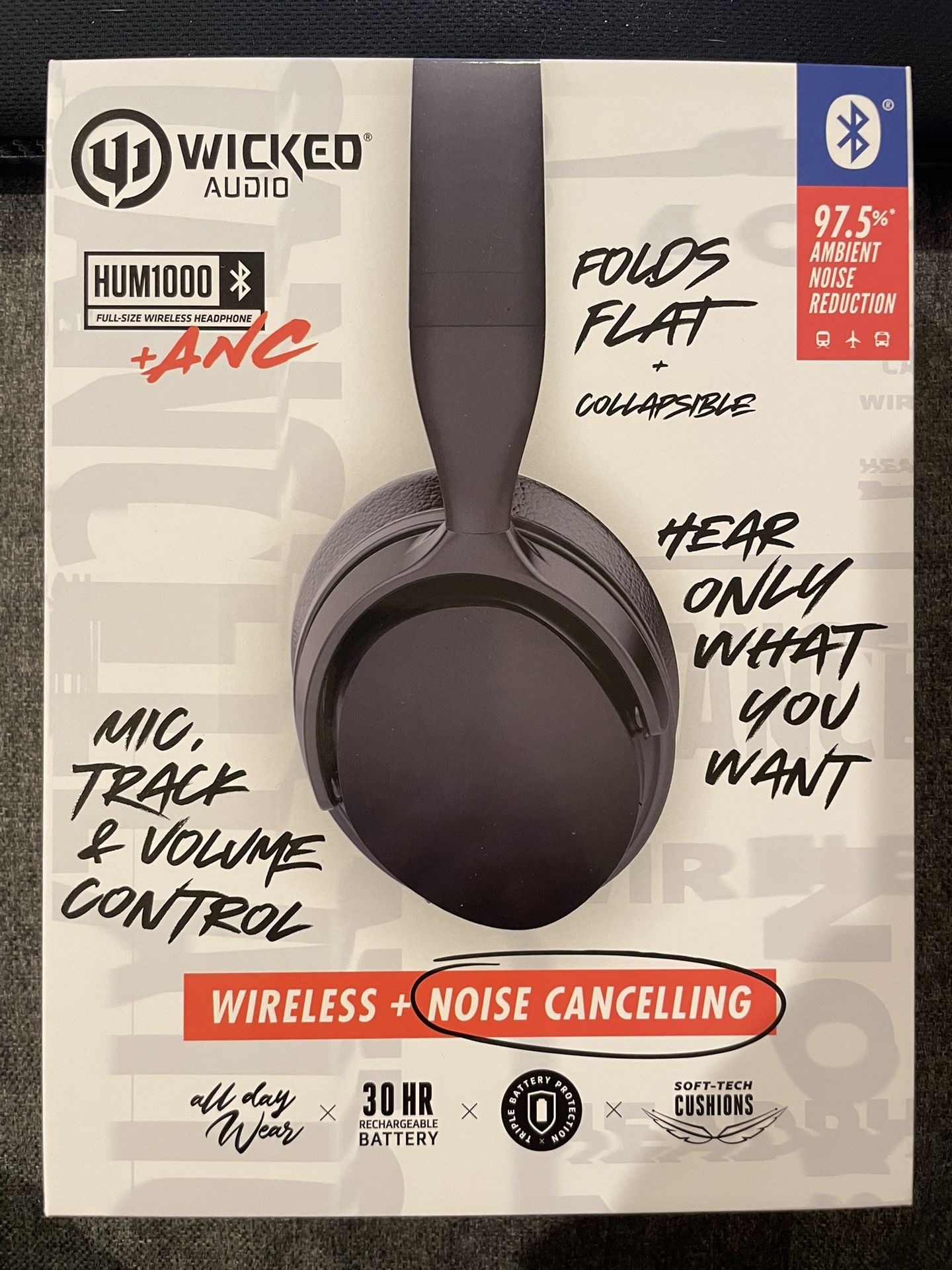 Wicked Hum 1000 Wireless Noise Cancelling Headset