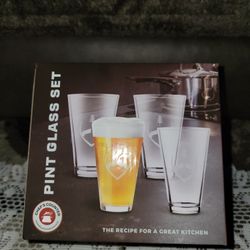 Chef's Counter Pint Glass Set of 4