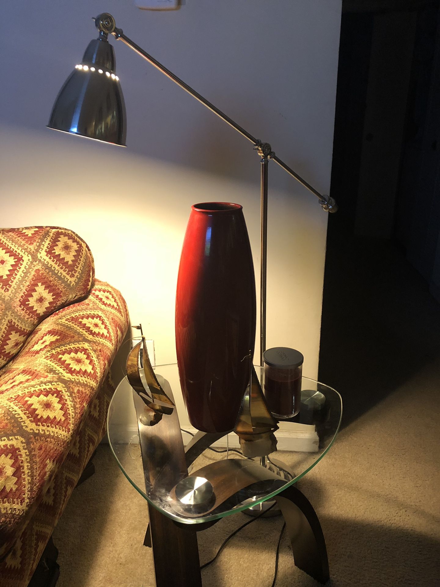 Amano Lava Red Vase Made in Germany Mid-century Style Modern Home Decor Art Pottery German