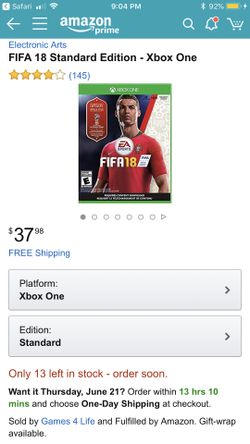 FIFA 18 XBOX 1
