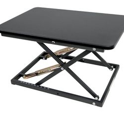 STANDNEE Standing Desk Converter Height Adjustable Stand Up Desk Riser - Supports 300 lbs, Fully Assembled Monitor/Laptop Riser Workstation, Black.

