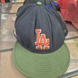 Men's New Era Navy Los Angeles Dodgers Sprouted 59FIFTY Fitted Hat. 