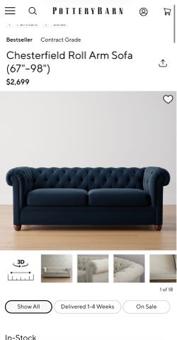 Chesterfield Roll Arm Sofa