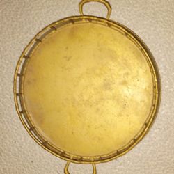 Brass Faux Bamboo Trey
