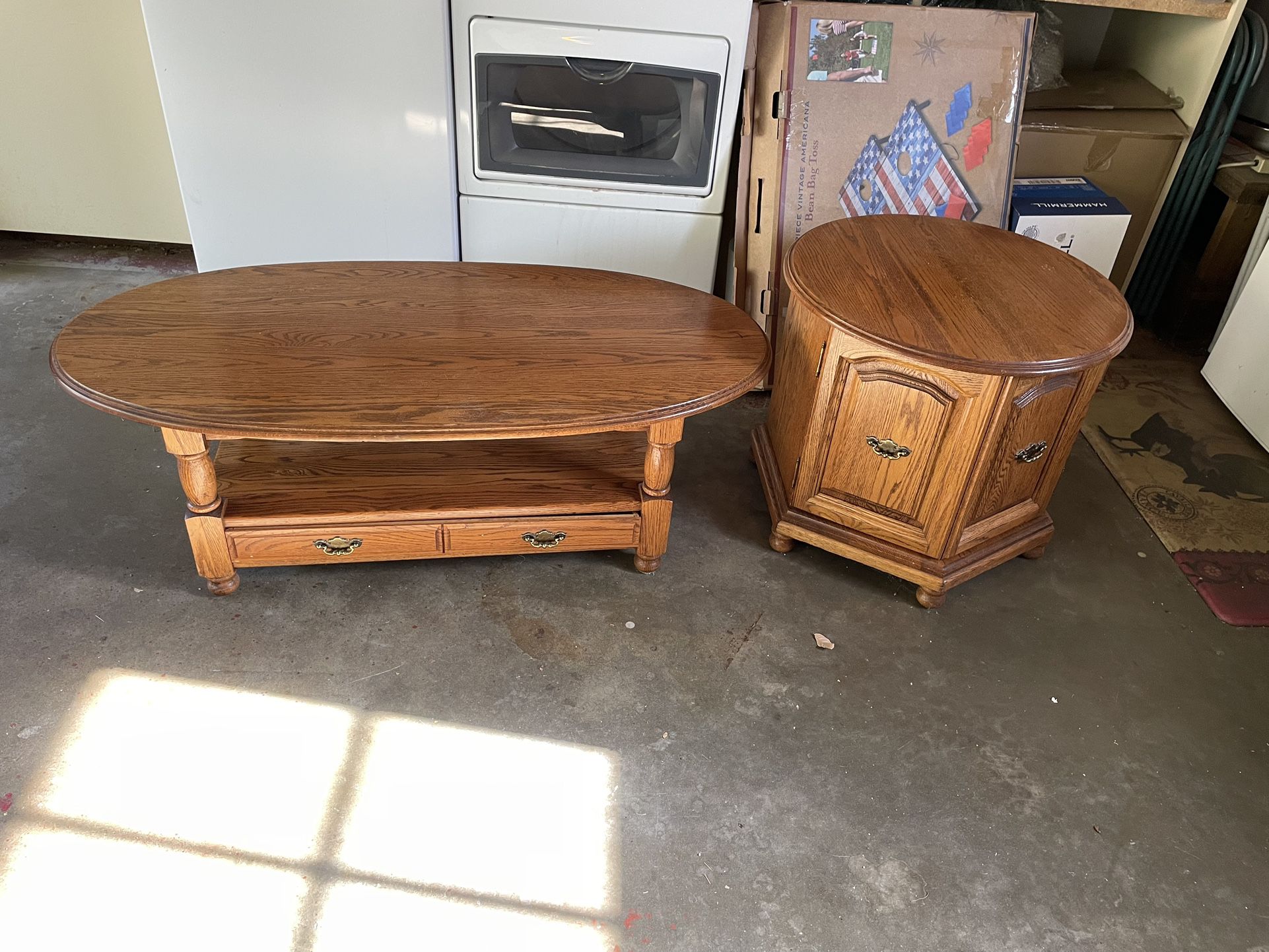 Coffee Table And End Table In Good Condition 