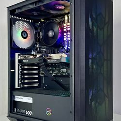 *Payment Plans Available* AMD RX 6600 Ryzen 5 5500 16GB DDR4 RAM 500GB SSD RGB Gaming Computer