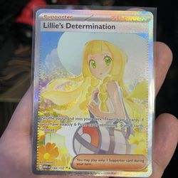Lillie’s Determination Pokemon Mega Evolution Card