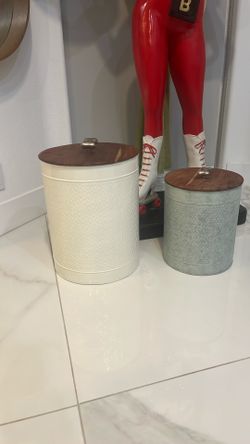 2 Dog Containers Large & Small