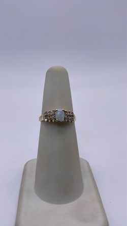 14k gold opal ring