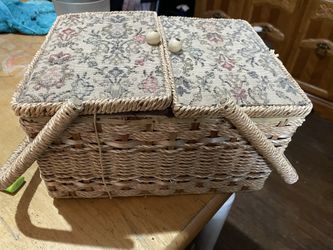 Vintage Woven Wicker Basket