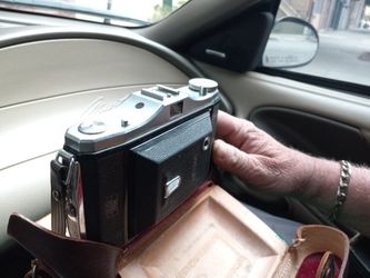 1937 Zeiss Ikon Nattar 517 - 2 Camera In Leather Case Perfect