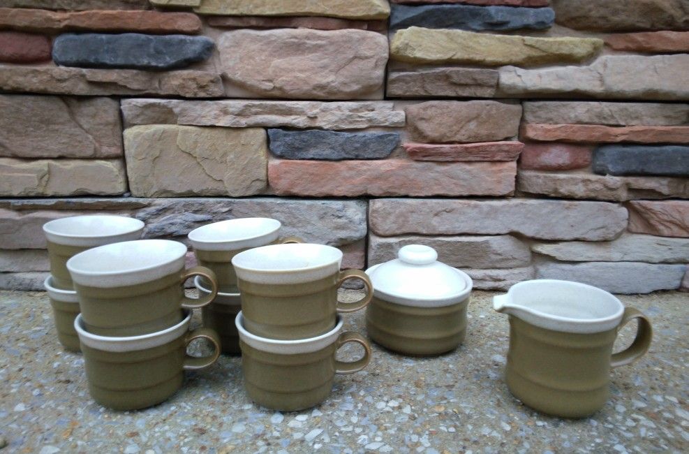 Mikasa Country Manor Cups/Creamer/Sugar Bowl & Lid