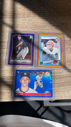 Lot of 3 Sports Cards! Autographs! Numbered! And rookies!
