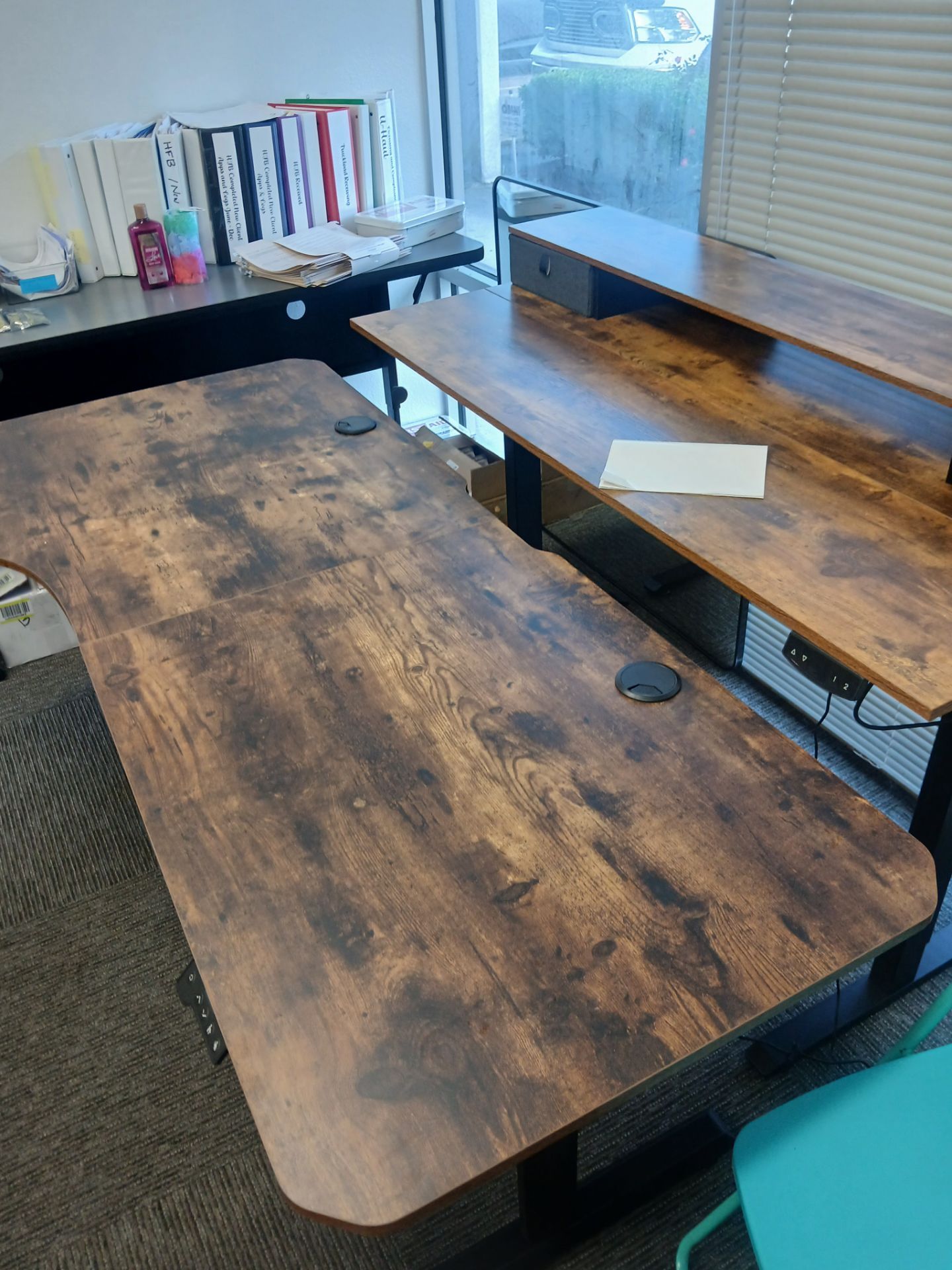 Electric standing desk, sold separately