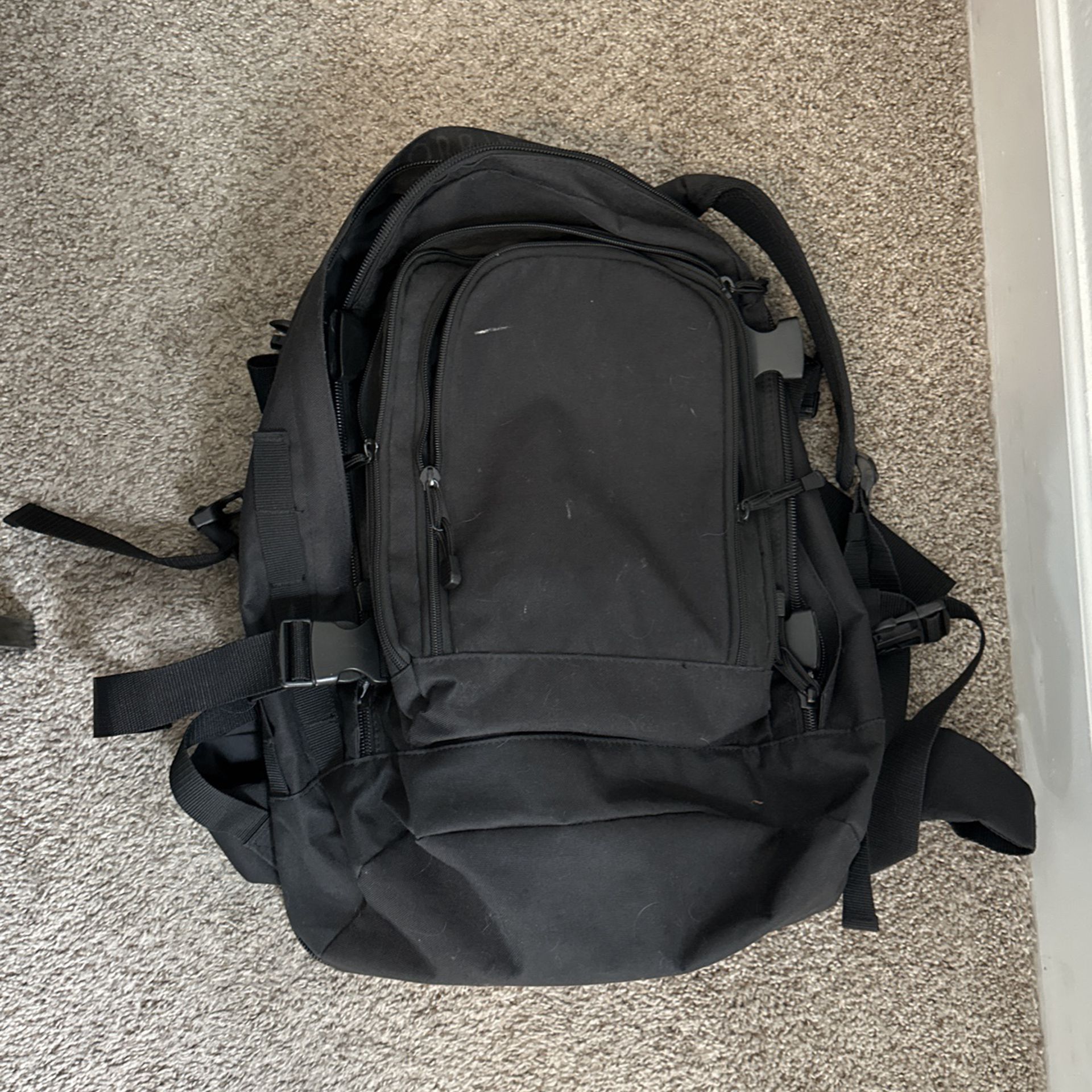 Large Black Backpack OBO