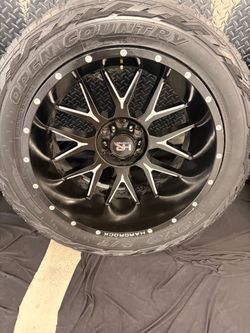Hardrock 22" Wheels with Toyo Open Country Tires