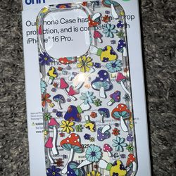 New iPhone 16 pro mushroom phone case