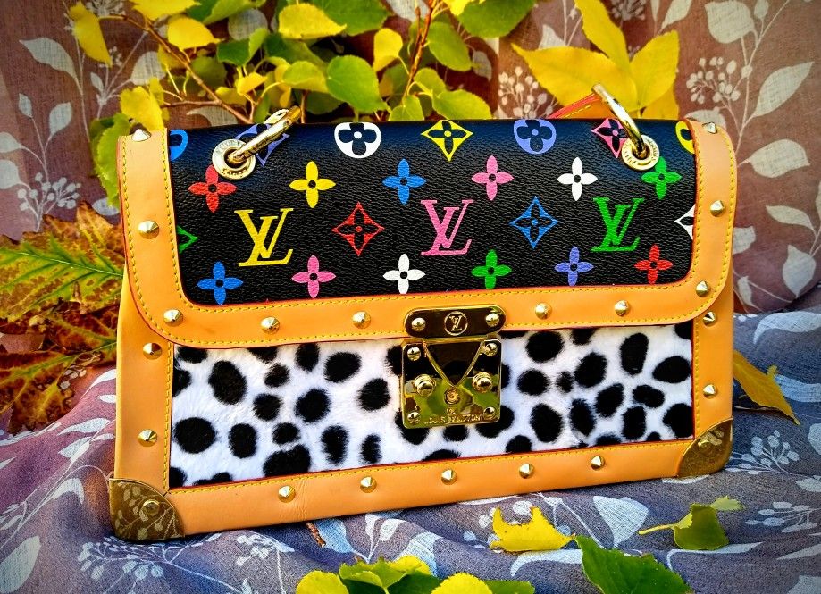 RARE -LOUIS VUITTON POCHETTE Multicolor Monogram- Dalmatian Sac Rabat Bag